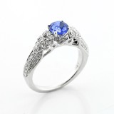 2.07 Cts Engagement Ring Natural Jadore 14k White Gold