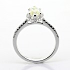 1.66 cts Round Cut Diamond Engagement ring set in 18K White Gold