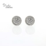 Earings Clip Ons total 1.58 cts set in 14k white gold