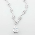 10.00 Cts Neckless with  6.05 Cts Pear Shape Diamond 