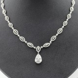10.00 Cts Neckless with  6.05 Cts Pear Shape Diamond 