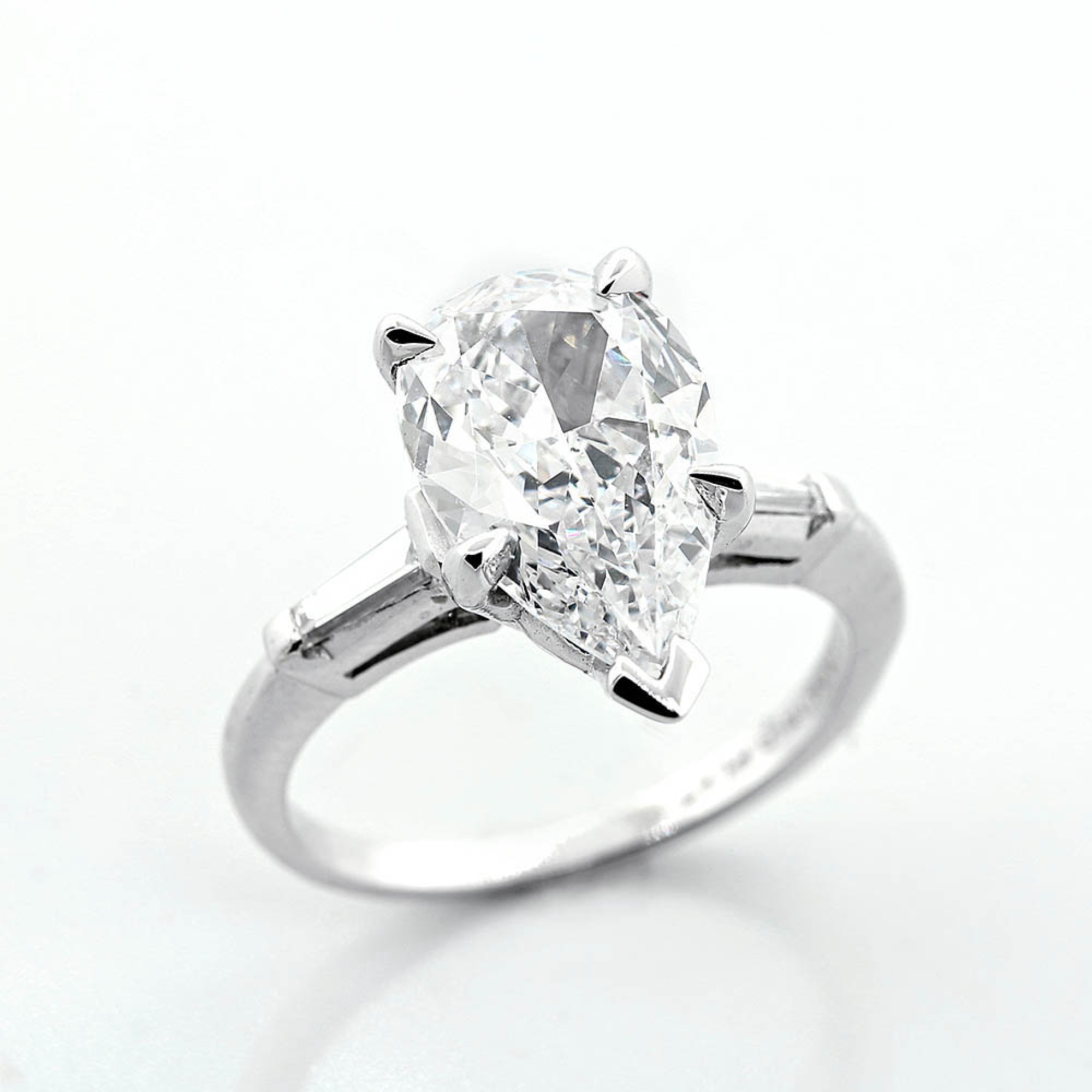 2 40 Cts Pear Shape Diamond Engagement Ring Cheap Diamond
