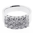 2.06CTS DIAMOND COCKTAIL RINGSET IN 18K WHITE GOLD