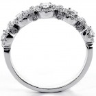 0.57 Ct. Diamond Halo Ring Set in 18K White Gold 