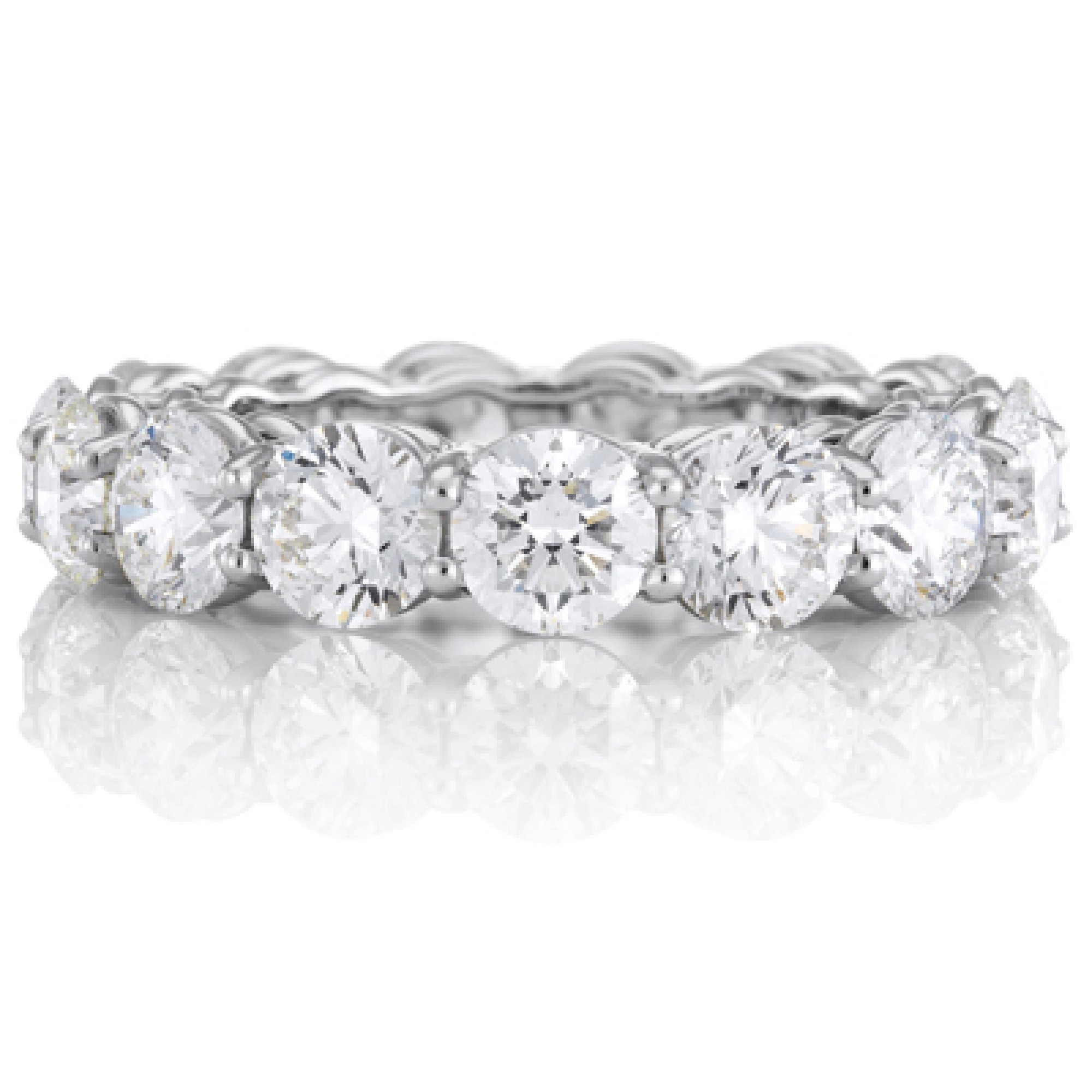 Shared Prong Round Diamond Eternity Wedding Band Cheap Diamond