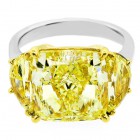 12.39ctw Fancy Cushion/Halfmoon Cut Diamond PLATINUM Ring