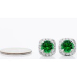 0.62 Round Cut Diamonds with GEM set in 18K White Gold