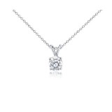 1.01CT Round Diamond Solitaire Pendant