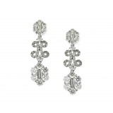 Diamond and White gold  Chandelier Drop Earrings