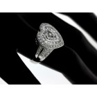 2.00 Cts. 14K White Gold Diamond Heart Cocktail Ring