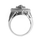 2.00 Cts. 14K White Gold Diamond Heart Cocktail Ring