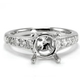 Chanel Bead 4 Prong Diamond Engagement Ring setting