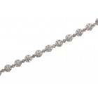 Diamond Flower Cluster Bracelet LB046