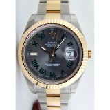 Rolex Datejust II Two-Tone 18K Yellow Gold Fluted 116333 41mm Watch