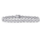 17.57 Ctw Tennis Diamond Bracelete Set in 18K White Gold 17.57 Ctw Tennis Diamond Bracelete Set in 18K White Gold