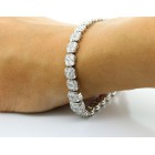 17.57 Ctw Tennis Diamond Bracelete Set in 18K White Gold 17.57 Ctw Tennis Diamond Bracelete Set in 18K White Gold