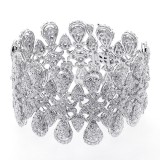 34.48 Cts Diamond Bracelet set in 18K white gold