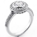Engagement Ring , Round Brilliant cut Diamond 1.77 cts