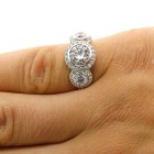Engagement Ring Round Cut Diamond 2.55 cts