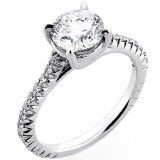 Engagement Ring , Round Brilliant Cut Diamond 2.06 Cts