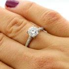 Engagement Ring , Round Brilliant Cut Diamond 2.06 Cts