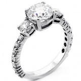 Engagement Ring Round Cut Diamond 1.93 Cts