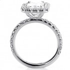 Engagement Ring Emerald Cut Diamond 2.59 cts