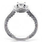 2.32 Cts Round Cut Diamond Engagement Ring set in 14K white gold