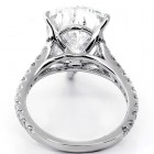 6.83 Cts Pear Shape Diamond Engagement Ring set in 18K White Gold