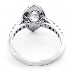 1.00CT MARQUEE CUT DIAMOND ENGAGEMENT RING SET IN 18K WHITE GOLD 
