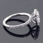 2.04 CTS OVAL CUT DIAMOND ENGAGEMENT RING SET IN PLATINUM