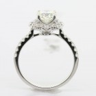 1.76 Cts Round Cut Diamond Engagement Ring set in 18K White Gold