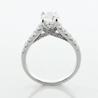 1.81 Cts Round Cut Diamond Engagement Ring set in 18K White Gold