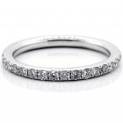 0.8 Cts  Round Cut Diamond Eterenity Band Set in 18K White Gold