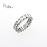6.33 Cts Emerald Cut Diamond Eternity Wedding Band set in Platinum 6.33 Cts Emerald Cut Diamond Eternity Wedding Band set in Platinum