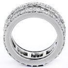 3.82CT DIAMOND BAGUETTE RING 14K WHITE GOLD