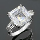 12.02ctw Asscher/Emerald Cut Diamond PLATINUM Ring