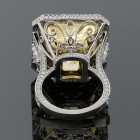 42.22 CTS FANSY YELLOW RADIANT CUT DIAMOND RING 