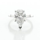 2.40 Cts Pear Shape Diamond Engagement Ring 