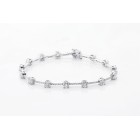3.29 Ctw Diamond Bracelete Set in 14K White gold 3.29 Ctw Diamond Bracelete Set in 14K White gold
