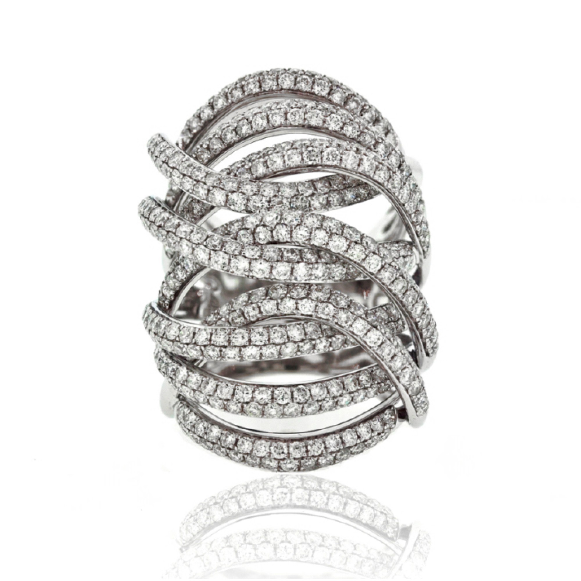 Art Deco 2.25ct OLD European Round Cut Diamond Cocktail Platinum Ring –  Treasurly by Dima Inc