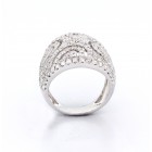 Fancy cocktail Ring total 3.28 cts set in 14k white gold