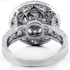 2.07 Cts Diamond Cocktail Ring Set in 18K White Gold