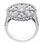 2.20 Cts Round Diamond Engagement Ring set in 18K white gold