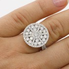 2.20 Cts Round Diamond Engagement Ring set in 18K white gold