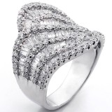 Fancy Ring total 4.73cts set in 18k white gold