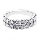 2.32 CTS ROUND CUT DIAMOND RING SET IN 18K WHITE GOLD