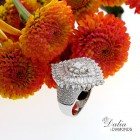Fancy Ring total 4.29 cts set in 18k white gold