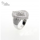 Fancy Ring total 4.29 cts set in 18k white gold