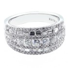 1.72 CTS DIAMOND COCKTAIL RING SET IN 18K WHITE GOLD